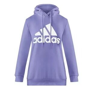NWT Adidas Women's Big Logo Hoodie Purple‎ XS